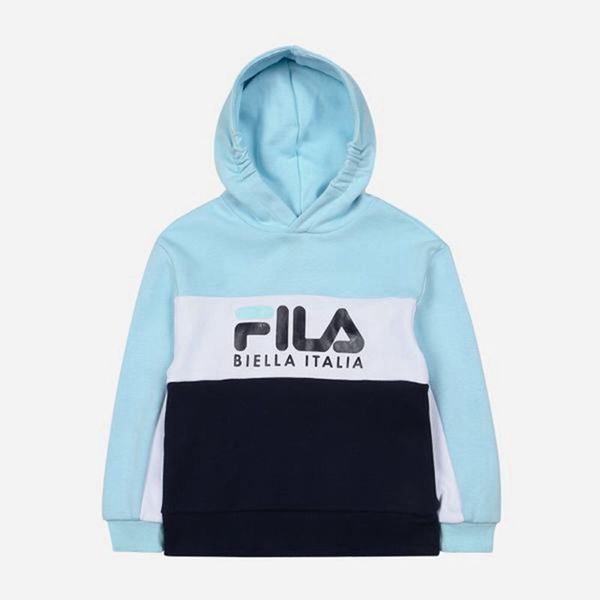 Fila Mikiny Detske Tyrkysové - Heritage L/S Vypredaj - Slovakia 72851-COGL